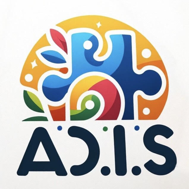 A colorful logo of the word adis.